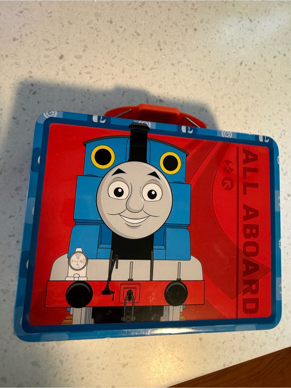 Thomas & Friends Metal Lunchbox Featuring Blue and Red Thomas